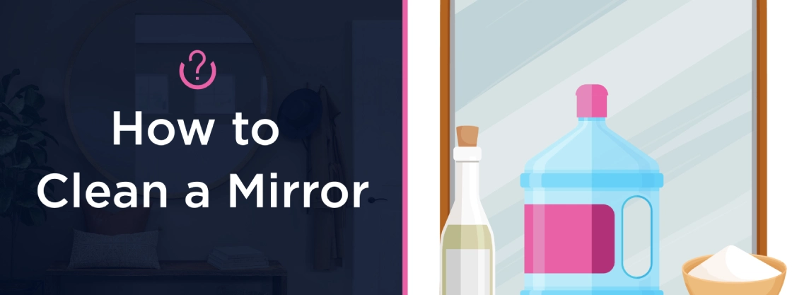 Molly Maid How to Clean a Mirror banner image.