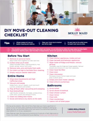 DIY Move Out Cleaning Checklist.