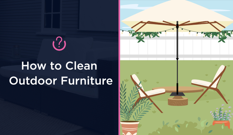 How to Clean Outdoor Furniture blog banner.