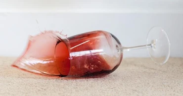 Remove wine stains from carpet