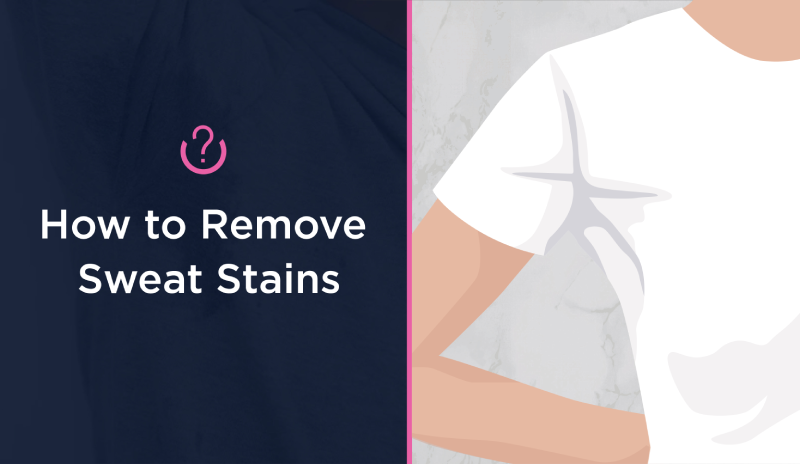 How to Remove Sweat Stains blog banner.