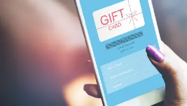 Phone showing digital gift certificate