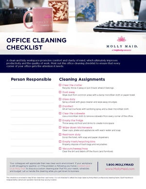 office cleaning checklist