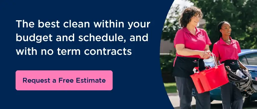 Clickable graphic to request a free estimate at your local Molly Maid.