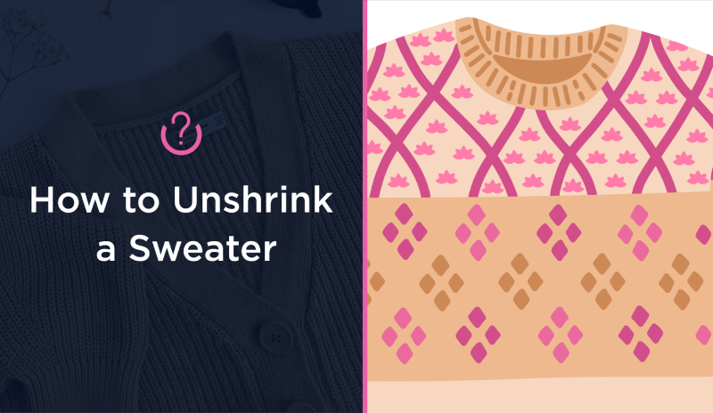 How to Unshrink a Sweater blog banner.